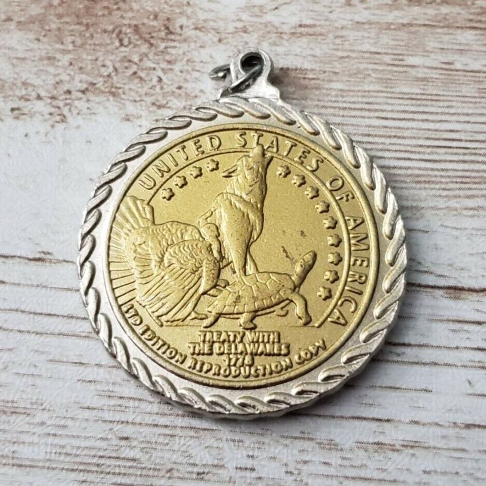 Treaty With The Delawares 1778 Pendant (No Chain Included)